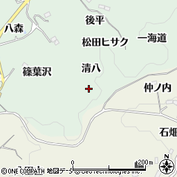 福島県福島市立子山（清八）周辺の地図