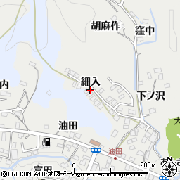 福島県川俣町（伊達郡）鶴沢（細入）周辺の地図