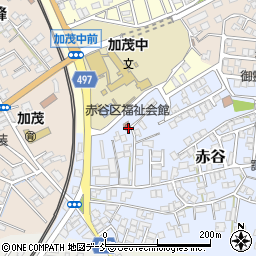 新潟県加茂市赤谷14-8周辺の地図