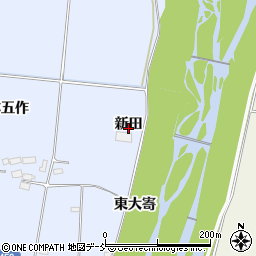 福島県喜多方市上三宮町吉川新田周辺の地図