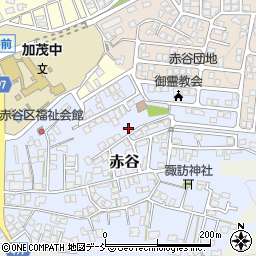 新潟県加茂市赤谷21-16周辺の地図