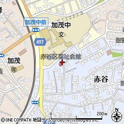 新潟県加茂市赤谷14-6周辺の地図
