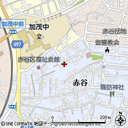 新潟県加茂市赤谷21-4周辺の地図