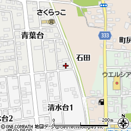福島県喜多方市青葉台74周辺の地図