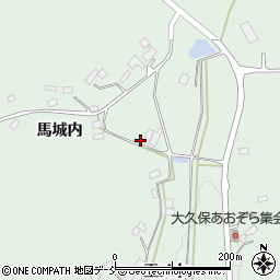 福島県福島市飯野町大久保（馬城内）周辺の地図