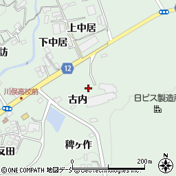 福島県伊達郡川俣町飯坂古内周辺の地図