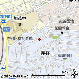 新潟県加茂市赤谷21-7周辺の地図