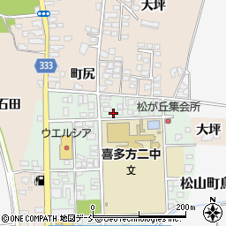 〒966-0801 福島県喜多方市常盤台の地図