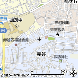 新潟県加茂市赤谷21-9周辺の地図