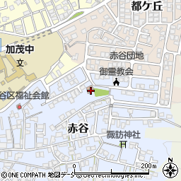 新潟県加茂市赤谷21-14周辺の地図