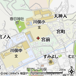 福島県伊達郡川俣町宮前周辺の地図