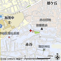 新潟県加茂市赤谷21-11周辺の地図