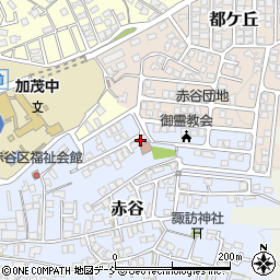 新潟県加茂市赤谷21-13周辺の地図
