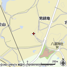 福島県福島市松川町金沢（男耕地）周辺の地図