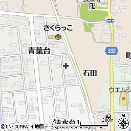 福島県喜多方市青葉台81周辺の地図