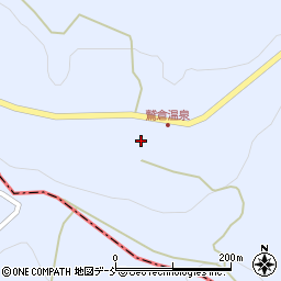 福島県福島市土湯温泉町鷲倉山周辺の地図