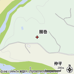 福島県福島市立子山腰巻周辺の地図