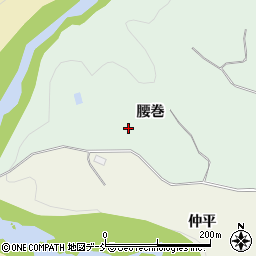 福島県福島市立子山（腰巻）周辺の地図