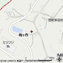福島県伊達郡川俣町鶴沢梅ヶ作周辺の地図
