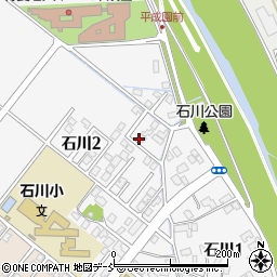 新潟県加茂市石川周辺の地図