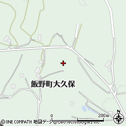 福島県福島市飯野町大久保（躑躅山）周辺の地図