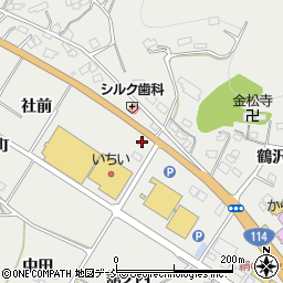 福島県伊達郡川俣町鶴沢社前1周辺の地図