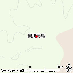 福島県耶麻郡西会津町奥川大字元島周辺の地図