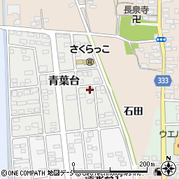 福島県喜多方市青葉台86周辺の地図