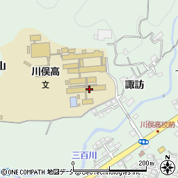 福島県立川俣高等学校周辺の地図