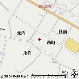 福島県川俣町（伊達郡）鶴沢（辻）周辺の地図