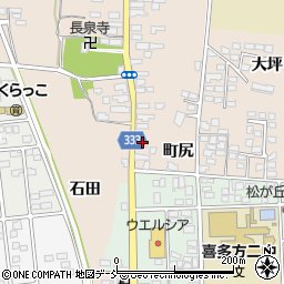福島県喜多方市松山町村松常盤町2666周辺の地図
