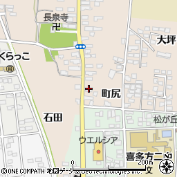 福島県喜多方市松山町村松常盤町2666周辺の地図