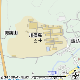 福島県伊達郡川俣町飯坂諏訪山周辺の地図