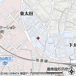 新潟県燕市東太田周辺の地図