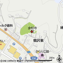 金松寺周辺の地図