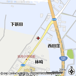 福島県喜多方市岩月町喜多方林崎621-1周辺の地図