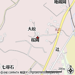 福島県福島市松川町浅川桜岡周辺の地図