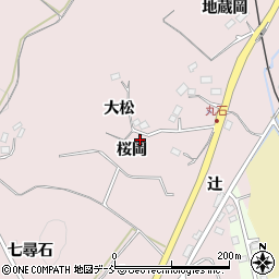 福島県福島市松川町浅川（桜岡）周辺の地図