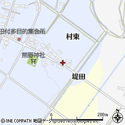 福島県喜多方市岩月町宮津中田付2823-1周辺の地図