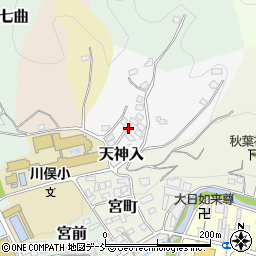 福島県伊達郡川俣町天神入周辺の地図