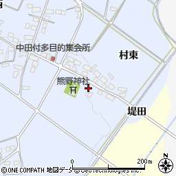 福島県喜多方市岩月町宮津中田付2816周辺の地図