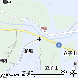 福島県福島市飯野町青木稲場2周辺の地図