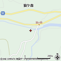 福島県福島市松川町水原狼ケ森向周辺の地図