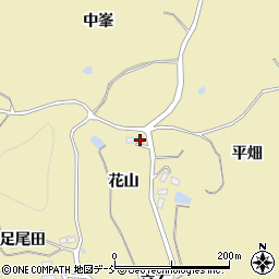福島県福島市松川町金沢花山周辺の地図