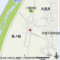 福島県喜多方市松山町大飯坂家ノ前2308周辺の地図