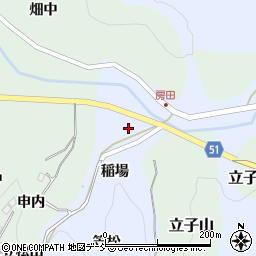 福島県福島市飯野町青木稲場周辺の地図