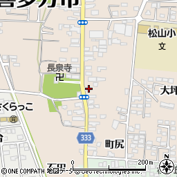 福島県喜多方市松山町村松常盤町2676周辺の地図