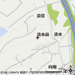 福島県福島市松川町関谷清水前周辺の地図