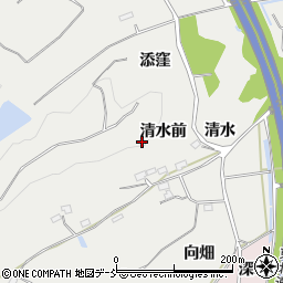福島県福島市松川町関谷（清水前）周辺の地図