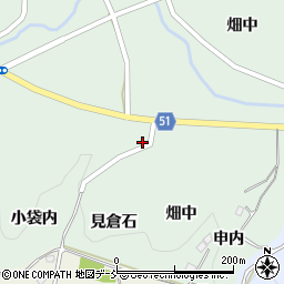 福島県福島市立子山柳作周辺の地図